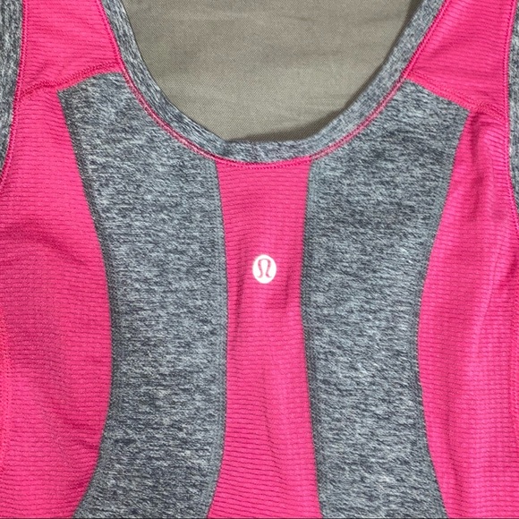 Lululemon pink & grey tank - Picture 2 of 3